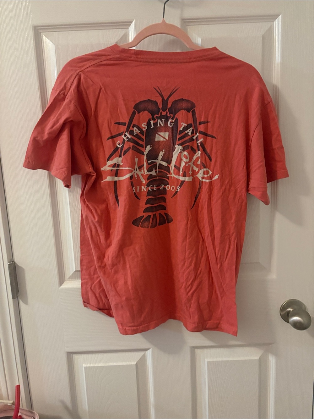 Salt Life Chasing Lobster Tail Tee Size M